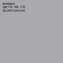 #AAA9AC - Silver Chalice Color Image